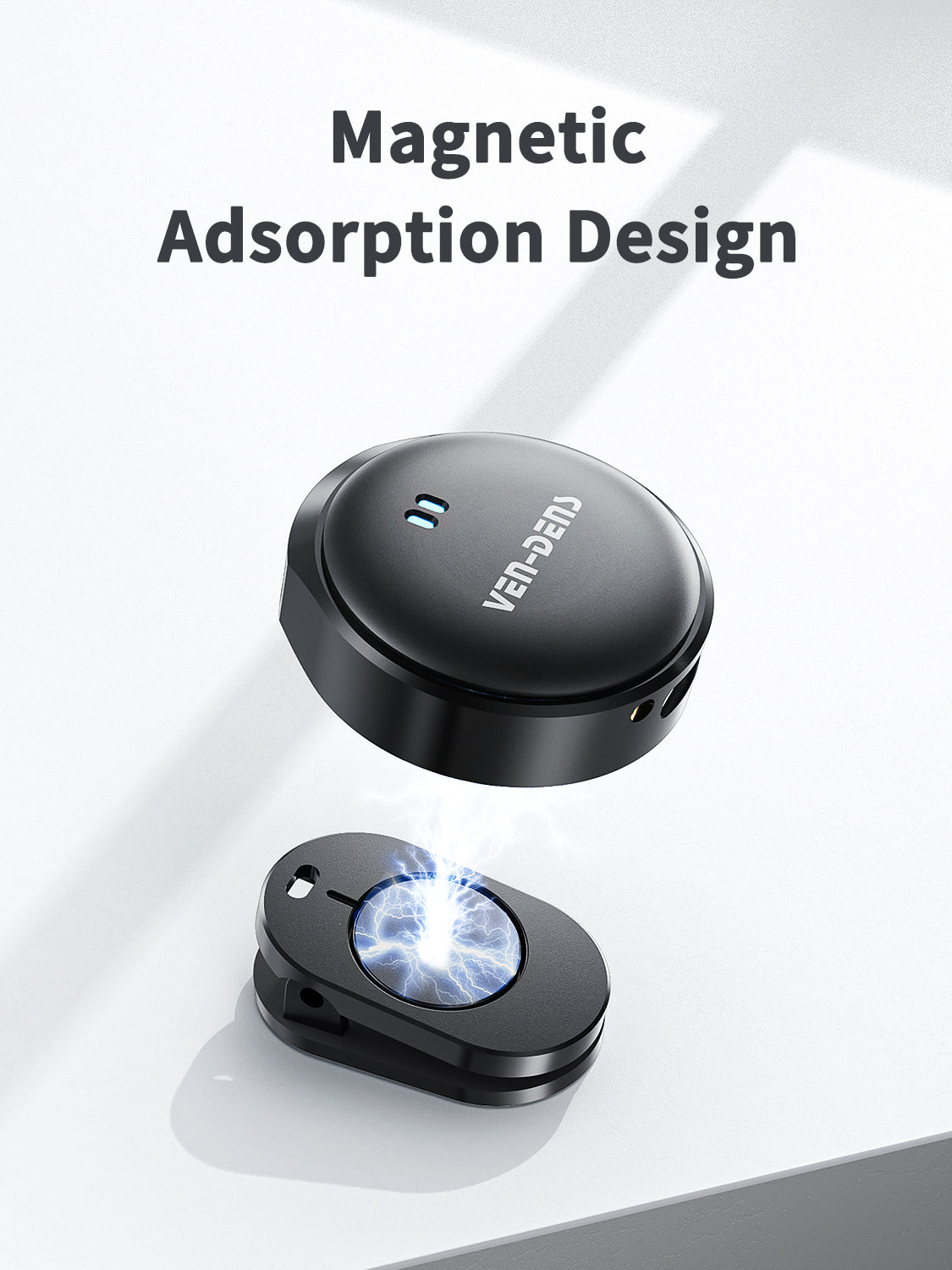 VD-MIC025 Yüksek Kaliteli Type-C ve IP Portlu HD Çift Mikrofonlu Profesyonel Kablosuz Manyetik Mikrofon, Canlı Performanslar İçin