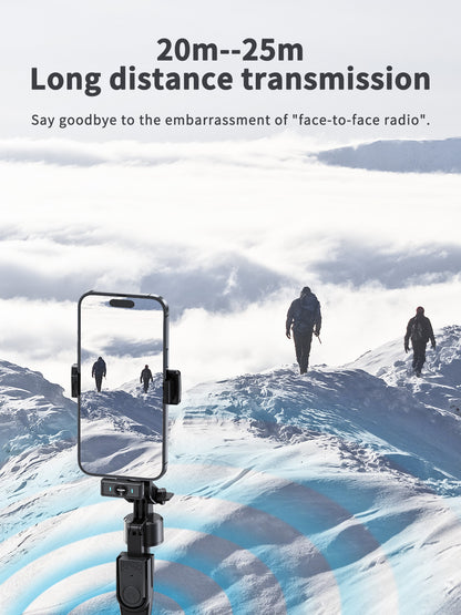 VD-MIC025 Yüksek Kaliteli Type-C ve IP Portlu HD Çift Mikrofonlu Profesyonel Kablosuz Manyetik Mikrofon, Canlı Performanslar İçin