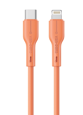Vendens VD-DC23CL Type-C to Lightning 30W Hızlı Şarj ve Data Kablosu - 1 Metre, Turuncu