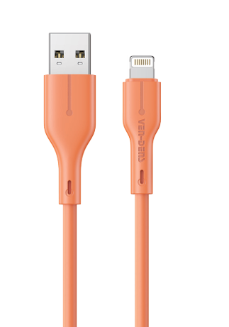 Vendens VD-DC23L Turuncu USB-A to Lightning iPhone Şarj ve Data Kablosu - 1 Metre 2.4A