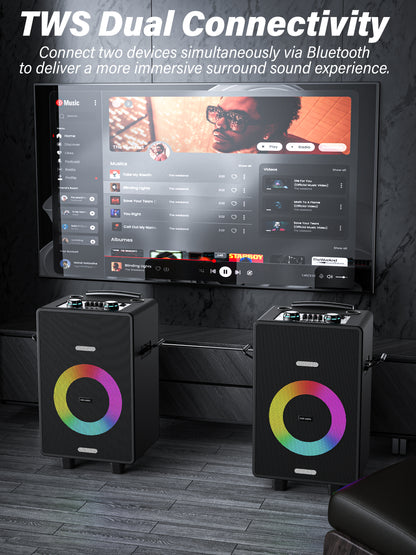 Vendens PartyCore 8” Taşınabilir Bluetooth Hoparlör