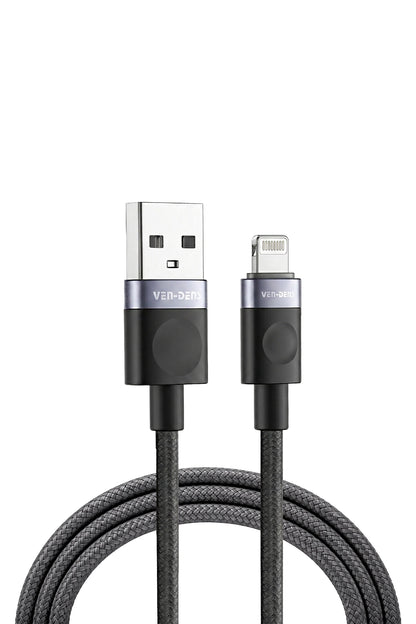 Vendens VD-DCM02 Premium Örgülü iPhone Uyumlu Lightning Hızlı Şarj Kablosu