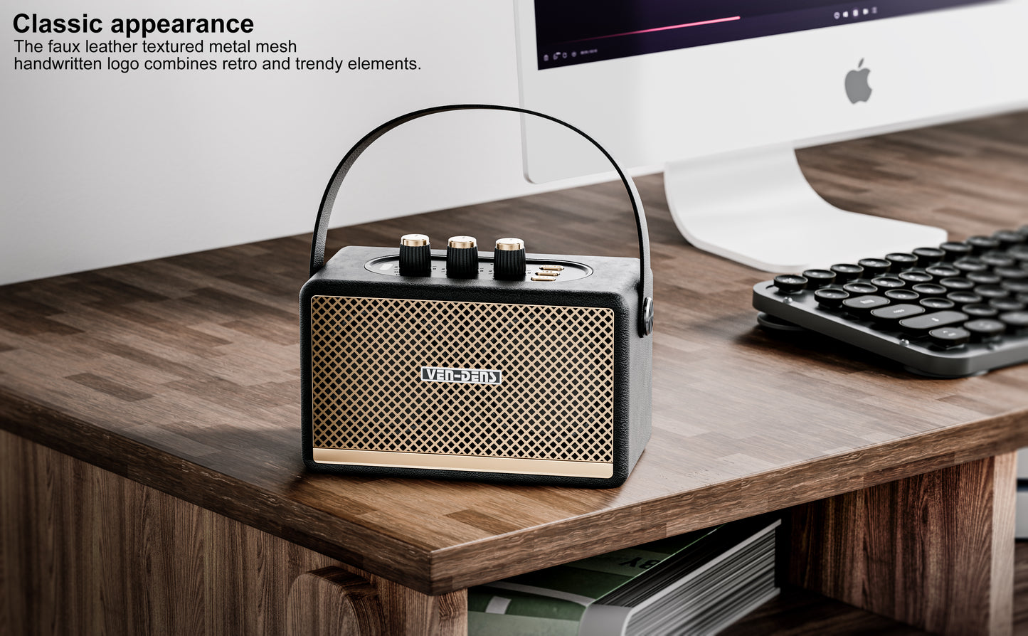 Vendens VD-SPK011 Işıklı Bluetooth Hoparlör - Su Geçirmez, 30 Saat Pil