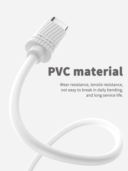 Ven-Dens VD-DC18CC Type-C to Type-C 60W Hızlı Şarj ve Data Kablosu - 1 Metre, Beyaz