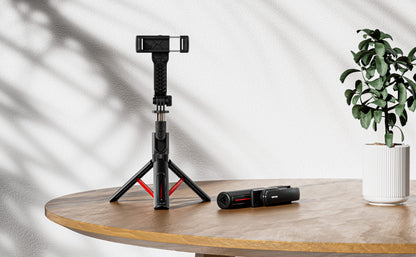 Vendens Bluetooth Kablosuz Selfie Stick – 360° Dönebilen Tripod Kumandalı Uzatılabilir Telefon Selfie Çubuğu