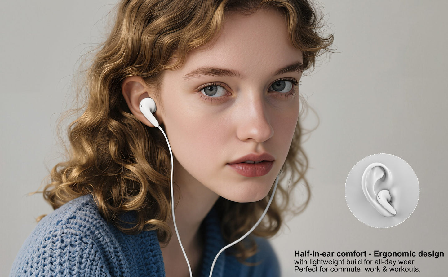 VD-EAR007 Toptan Fiyat Kablolu Kulaklık 3.5mm Jaklı Mikrofonlu Kablolu Kulaklıklar Net Ses Kalitesi