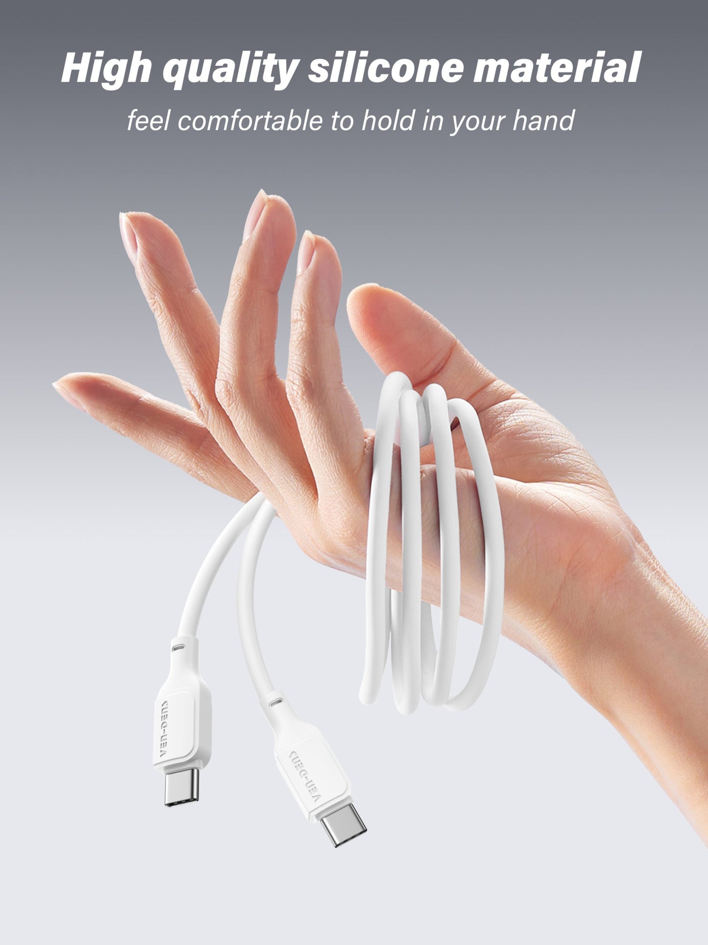 VD- DC21L Toptan fiyat USB-A - Lightning Kablosu, silikon jel veri kablosu 5V/2.4A, Lightning cihazlar için