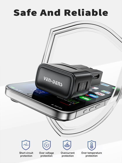 Vendens TravelMax 45W PD | 150+ Ülke Uyumlu Seyahat Şarj Cihazı