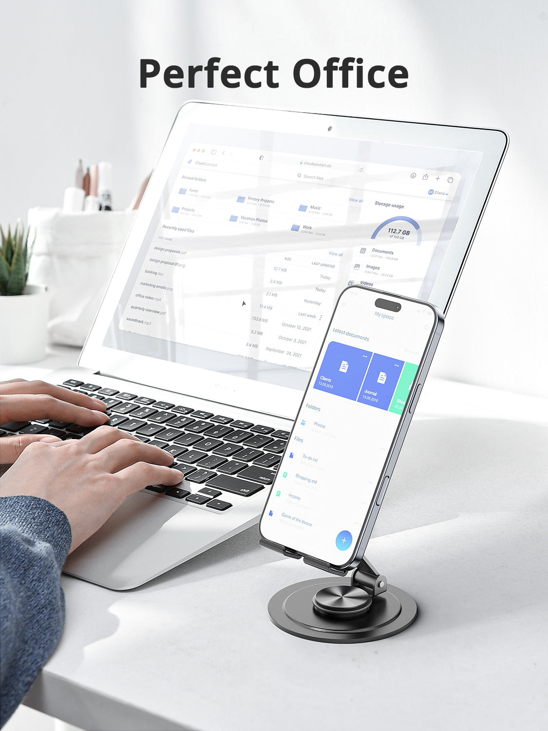 VD-HD061 Yüksek kaliteli, sağlam telefon standı, evrensel akıllı telefon tutucu, çok yönlü ayar desteği.