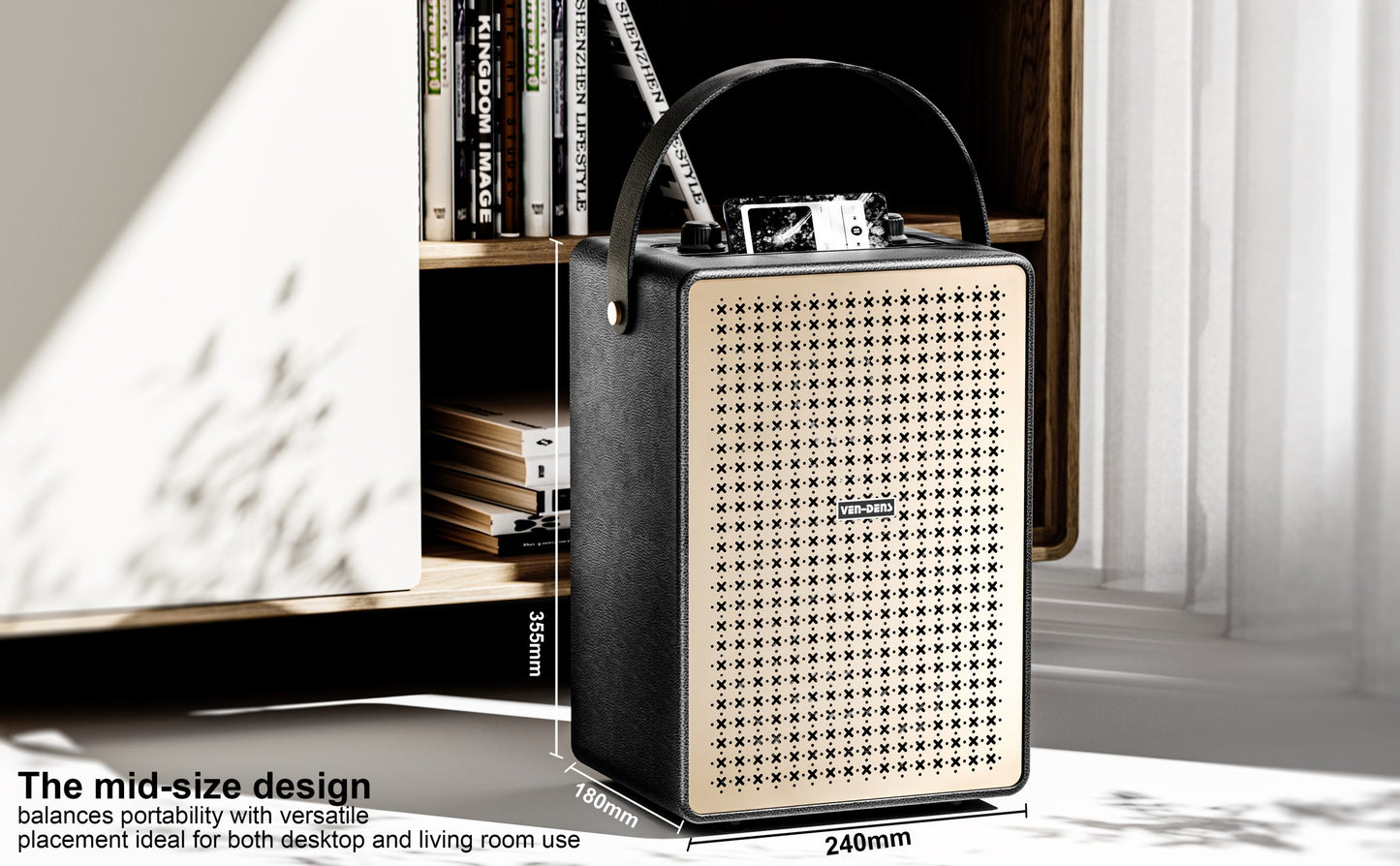 Vendens VD-SPK017 LED Işıklı Bluetooth Hoparlör - Premium Ses ve 12 Saat Pil
