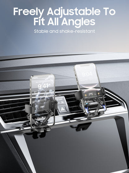 VD-HD024 Yüksek kaliteli ABS ve PC malzemeden üretilmiştir. Titreşime dayanıklı, stabil, tek elle kullanılabilen, akıllı telefonlar için havalandırma ızgarasına monte edilebilen araç içi tutucu.