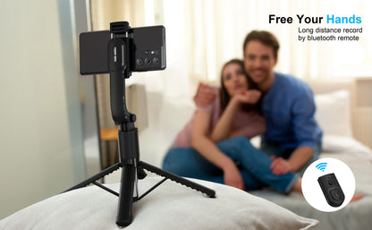 Vendens Bluetooth Selfie Stick Tripod 360° Dönebilen Uzatılabilir - Siyah