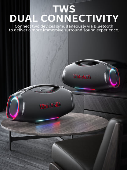 Vendens VD-SPK027L Taşınabilir Bluetooth Hoparlör - 45000mAh Pil, Mikrofonlu, 450W, Açık Hava Parti Hoparlörü