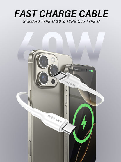 VD-DC20C Toptan fiyat USB-A - Type-C Kablo PVC veri kablosu 5V/3A, Type-C cihazlar için