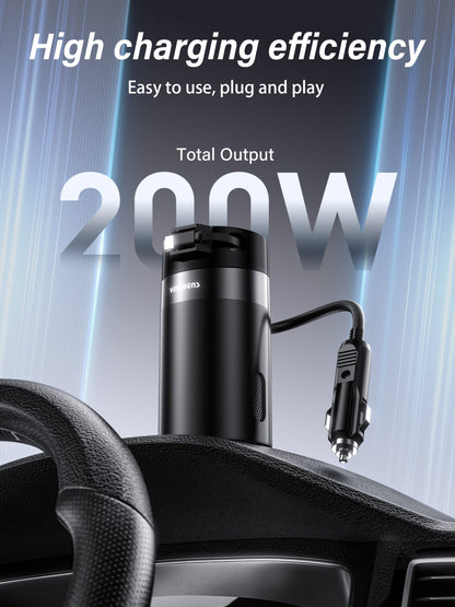 Vendens DriveMax 200W Araç Güç İstasyonu | Çakmaklık Priz ve DC Çıkış