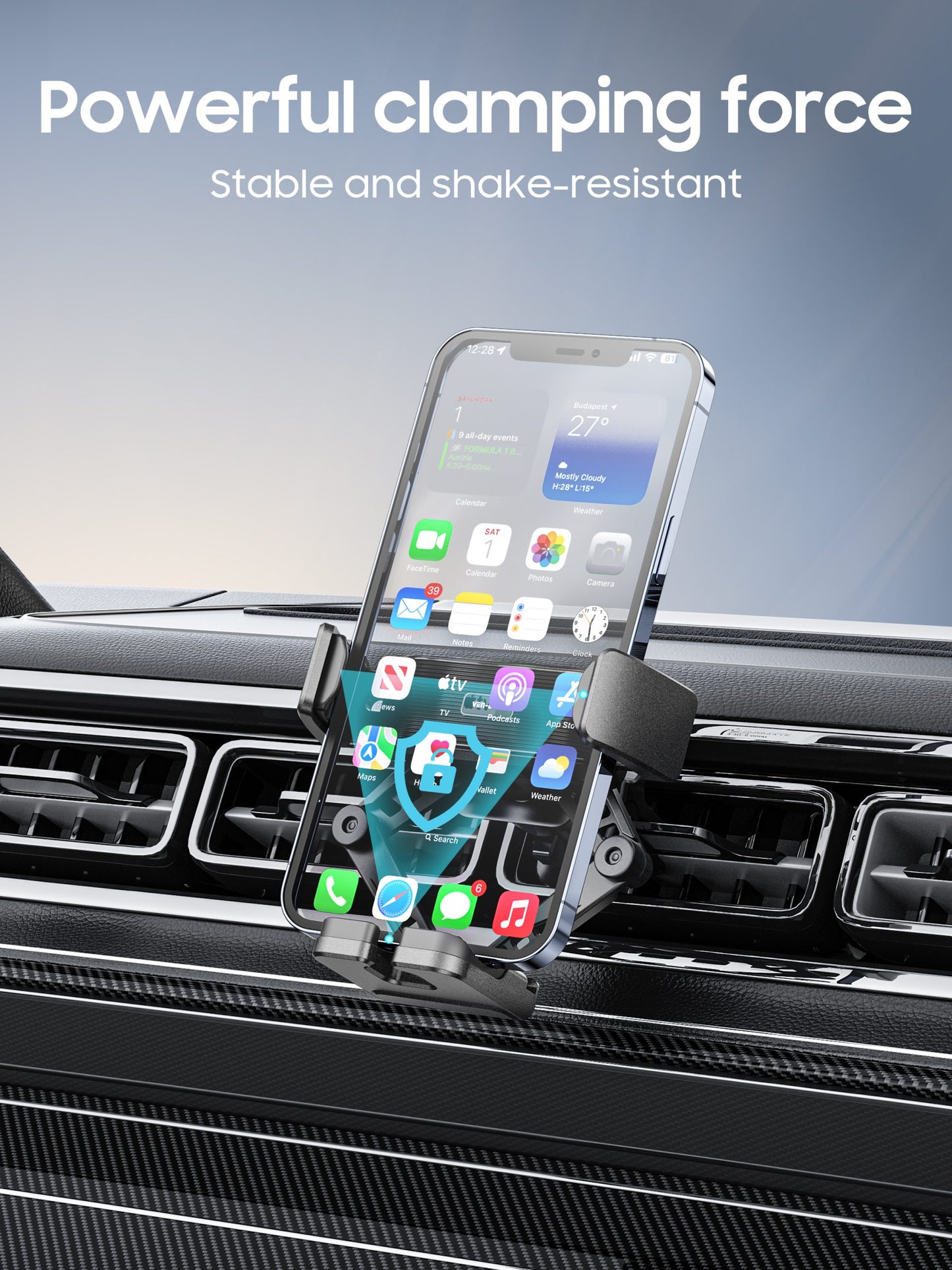 VD-HD024 Yüksek kaliteli ABS ve PC malzemeden üretilmiştir. Titreşime dayanıklı, stabil, tek elle kullanılabilen, akıllı telefonlar için havalandırma ızgarasına monte edilebilen araç içi tutucu.