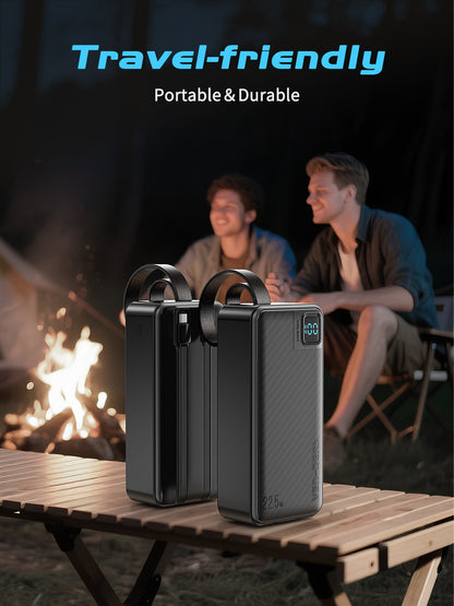 Ven-dens VD-PB062 30000mAh Hızlı Şarj Dahili Kablolu Powerbank