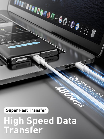 VD-DCR02 Toptan Fiyat yüksek kaliteli 5V/2A USB-A - Lightning 1M Beyaz/Siyah Veri Kablosu