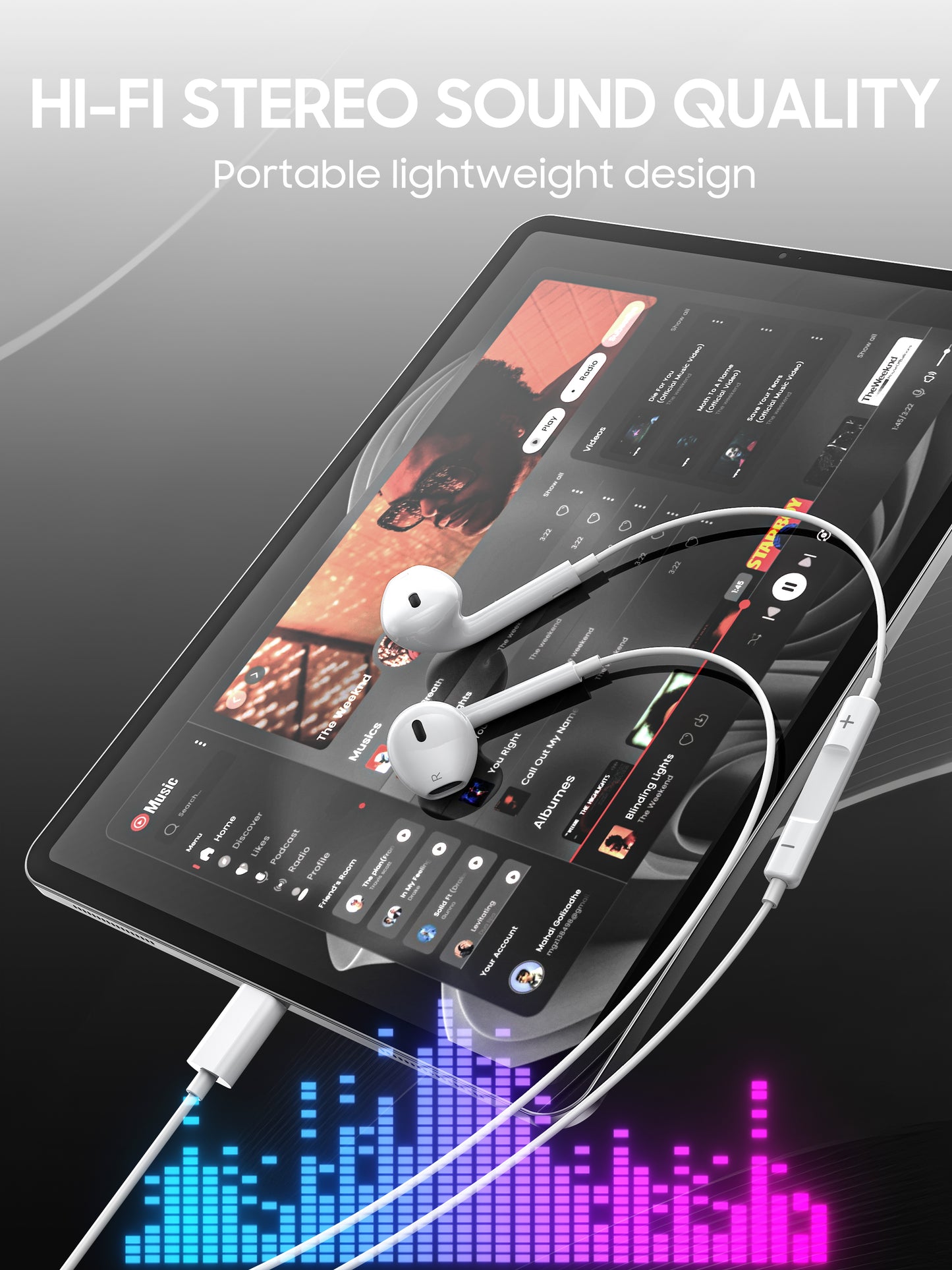 Vendens VD-EAR001 Type-C Kulaklık Mikrofonlu Premium Ses Kalitesi