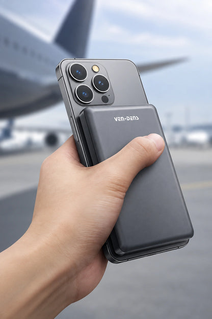 Vendens VD-PB023 Manyetik Powerbank 20W Hızlı Şarj & Kablosuz Şarj - 5000mAh Dijital Göstergeli