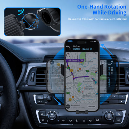 VD-HD020 Siyah Renk, Kaymaz, Ayarlanabilir, Titreşim Önleyici Araç Telefon Tutucu