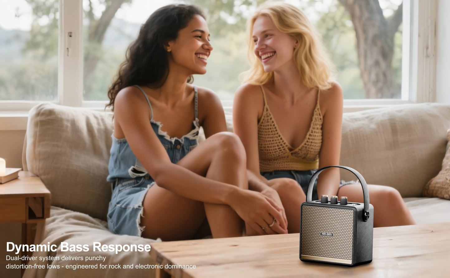 VD-SPK012 Yeni Ürün: Siyah, Beyaz Bluetooth Hoparlör, LED Işıklar, Su Geçirmez, Kristal Netliğinde Ses, Gerçek Kablosuz Stereo, 30 Saat Kullanım Süresi, Ev, Dış Mekan ve Parti İçin