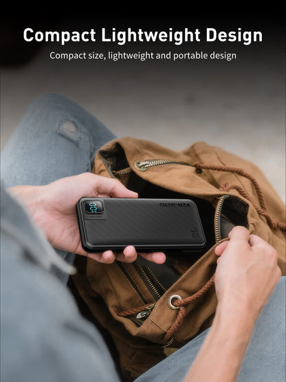 VD-PB060 Toptan fiyatla, telefonlar için Type-C/IP kablolu, dijital ekranlı, yüksek kaliteli 10000mAh Power Bank.