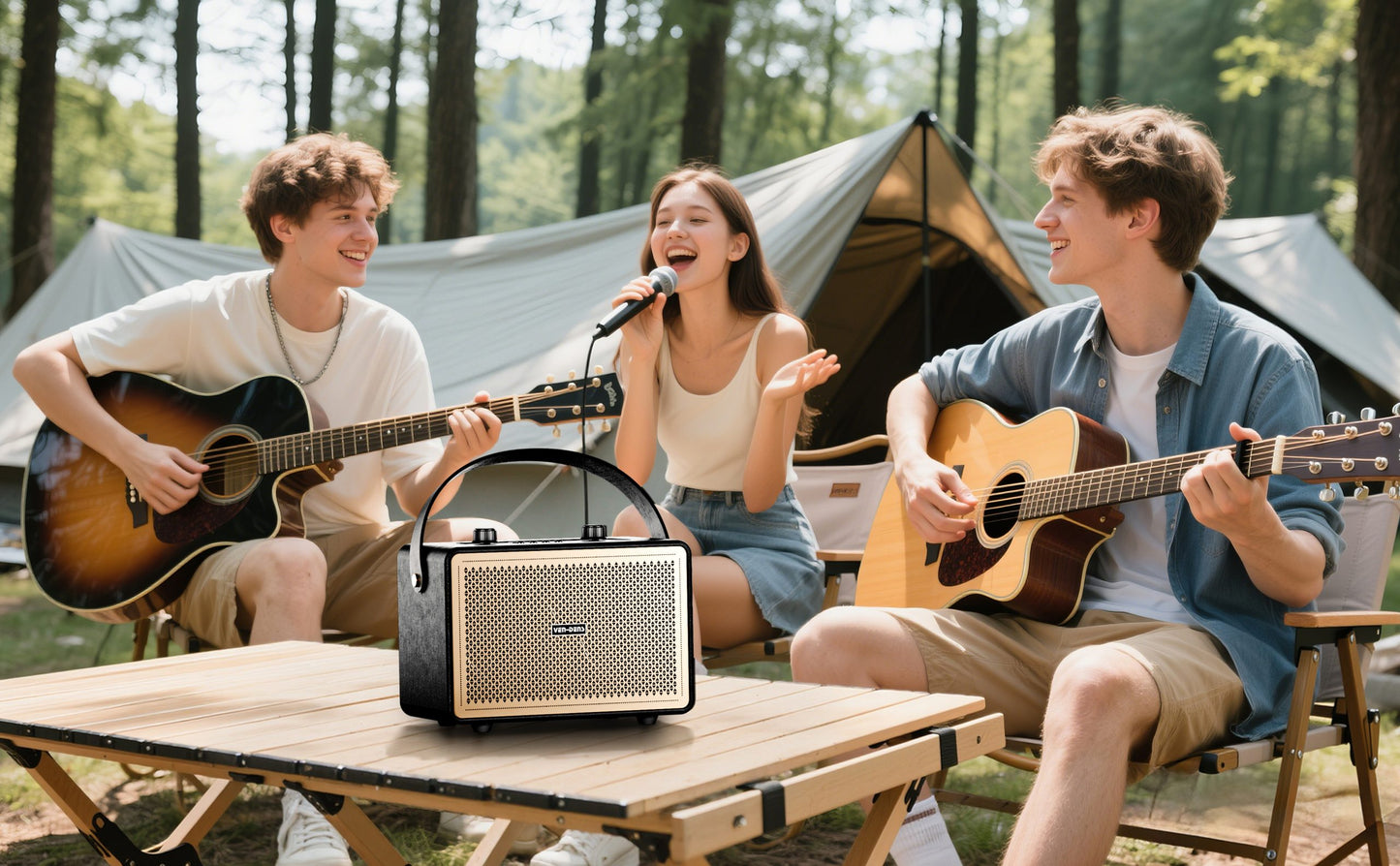 VD-SPK015 Yeni Ürün Taşınabilir Bluetooth Hoparlör, LED Işıklar, Uzun Pil Ömrü, Gerçek Kablosuz Stereo 30 Saat, Ev, Dış Mekan ve Parti İçin