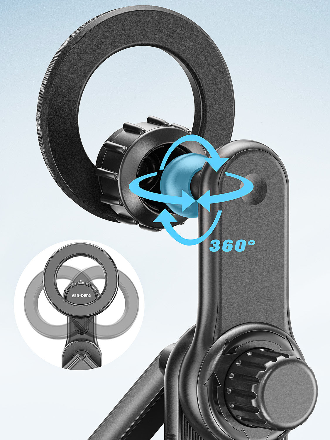 VD-HD060 Toptan fiyat, yüksek kalite, güçlü manyetik araç telefon tutucu, 360 derece dönebilen, düşmeye karşı dayanıklı, stabil tutucu.