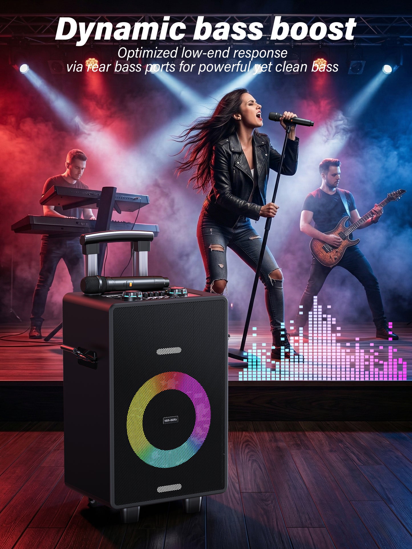 Vendens PartyCore 8” Taşınabilir Bluetooth Hoparlör