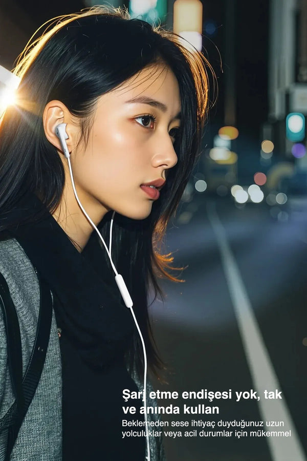 Vendens VD-EAR010 Type-C Kulaklık - Mikrofonlu Kablolu Kulaklık HD Stereo Ses
