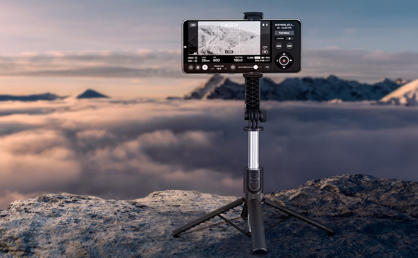 Vendens Bluetooth Selfie Stick Tripod 360° Dönebilen Uzatılabilir - Siyah