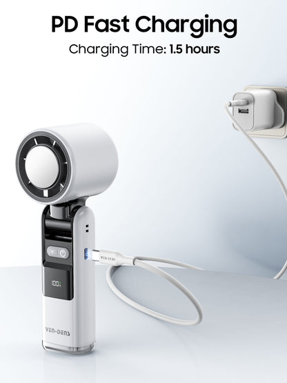 Vendens Taşınabilir Mini El Fanı, USB Şarjlı Kişisel Fan