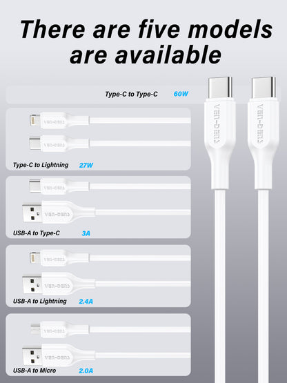 VD-DC20C Toptan fiyat USB-A - Type-C Kablo PVC veri kablosu 5V/3A, Type-C cihazlar için
