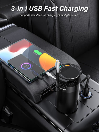 Vendens DriveMax 200W Araç Güç İstasyonu | Çakmaklık Priz ve DC Çıkış