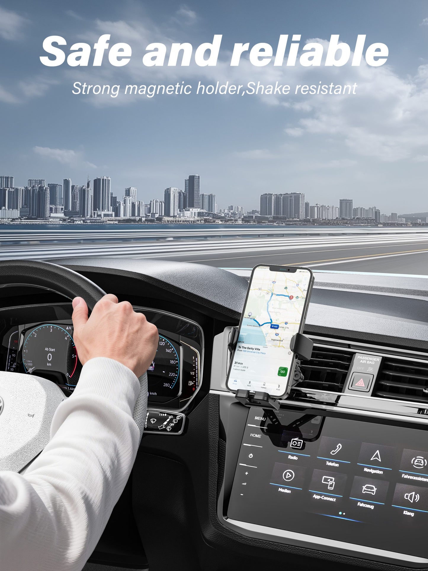 VD-HD024 Yüksek kaliteli ABS ve PC malzemeden üretilmiştir. Titreşime dayanıklı, stabil, tek elle kullanılabilen, akıllı telefonlar için havalandırma ızgarasına monte edilebilen araç içi tutucu.