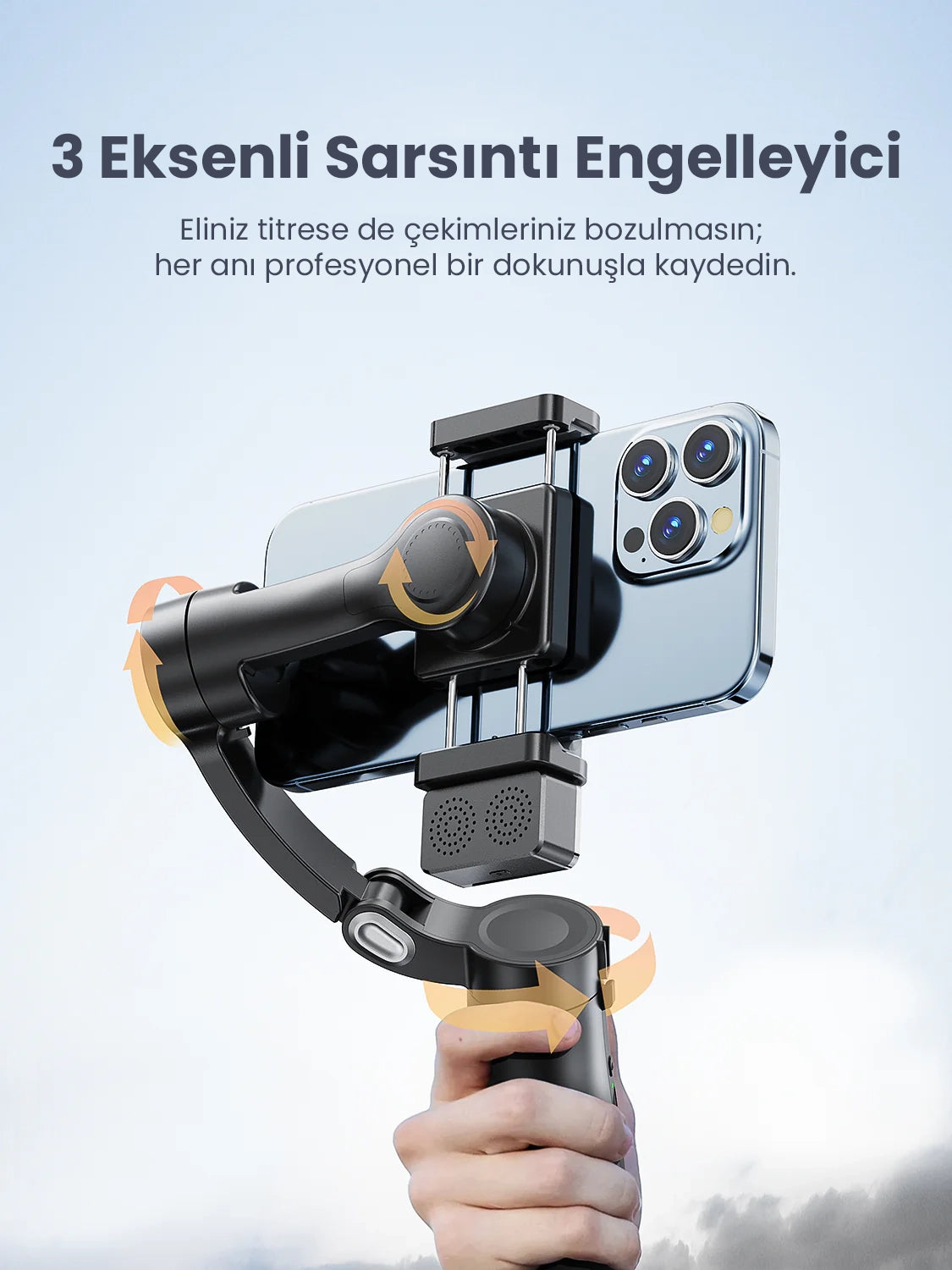Vendens VD-SS11 Premium 360° Dönebilen Telefon Gimbal ve Akıllı Tripod