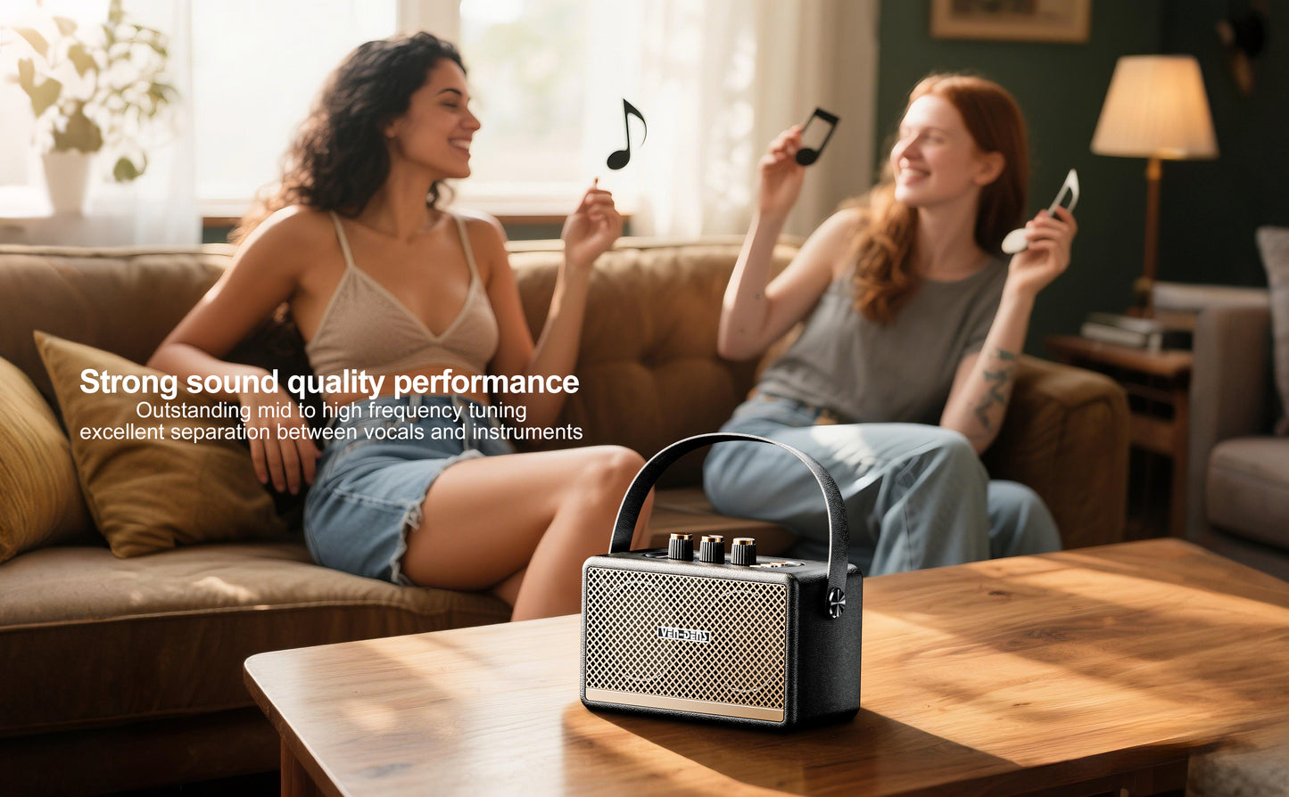 Vendens VD-SPK011 Işıklı Bluetooth Hoparlör - Su Geçirmez, 30 Saat Pil