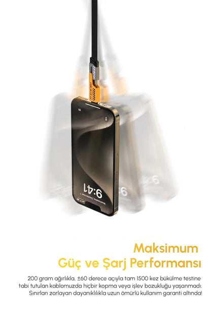 Vendens VD-DCA05 65W Hızlı Şarj Kablosu - 4'ü 1 Arada Type-C, Lightning
