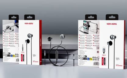 VD-EAR025 Toptan Fiyat Kablolu Kulaklık IP Port 120CM Mikrofonlu Kablolu Kulaklıklar Net Ses Kalitesi HD Stereo