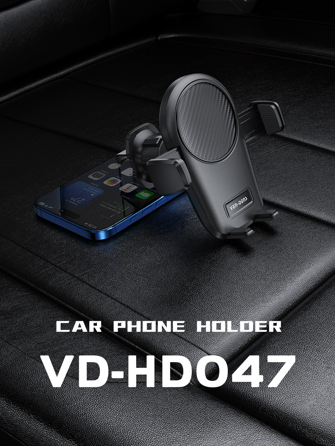 VD-HD047 Yüksek kaliteli, güçlü vantuzlu, katlanabilir telefon tutucu, araç içi/masaüstü evrensel akıllı telefon tutucu.