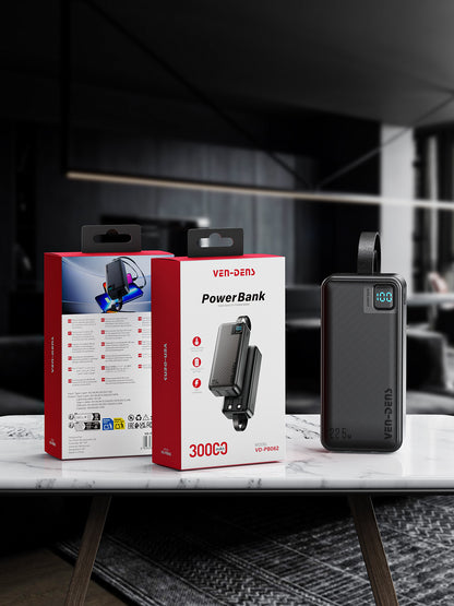 Ven-Dens VD-PB063 50000mAh Dahili Kablolu Yüksek Kapasiteli Powerbank