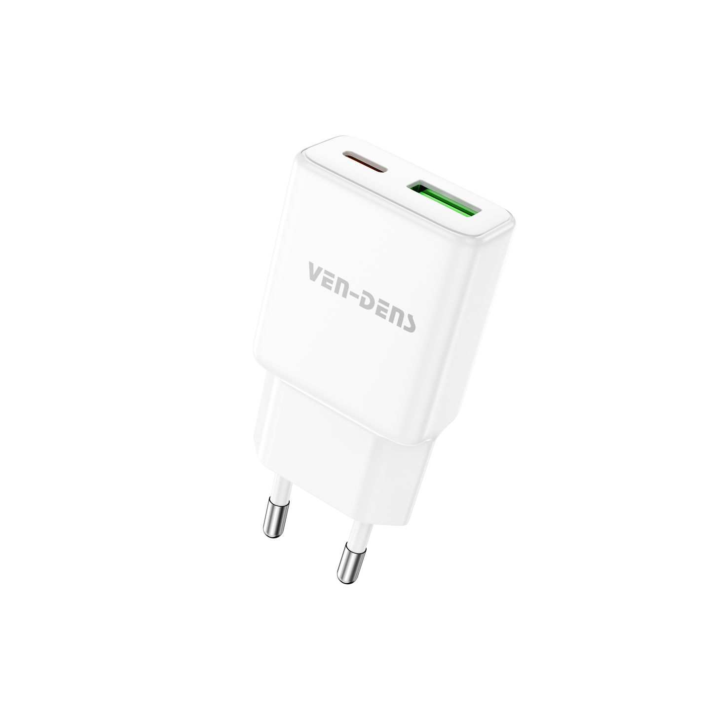 Vendens 30W USB-A ve USB-C Çift Çıkışlı Type C Hızlı Şarj Aleti Adaptörü