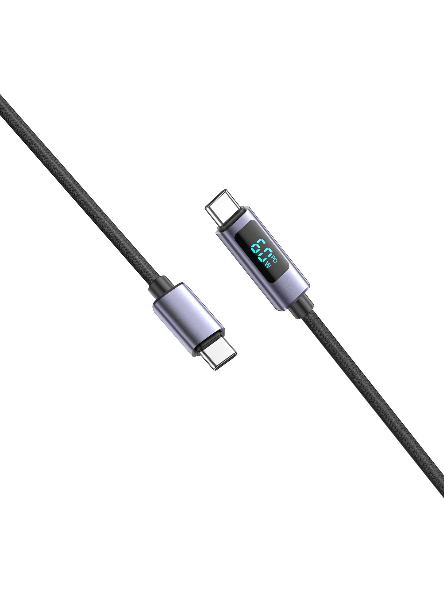 VD-DCN05 Toptan Fiyat yüksek kaliteli 60W USB-C - USB-C 1M siyah Veri Kablosu