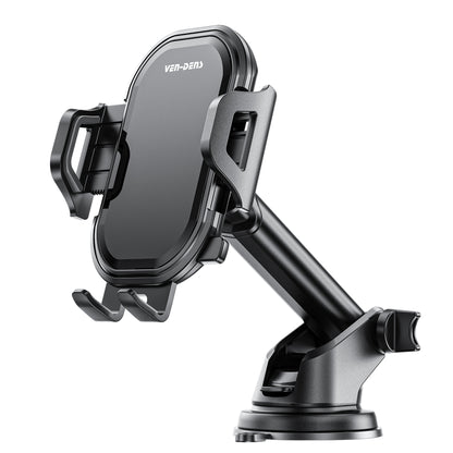 VD-HD009 Siyah Telefon Tutucu, Gösterge Paneli veya Ön Cam İçin, Klipsli, Güçlü, Titreşim Önleyici, Katlanabilir, Telefonlar İçin Uygun
