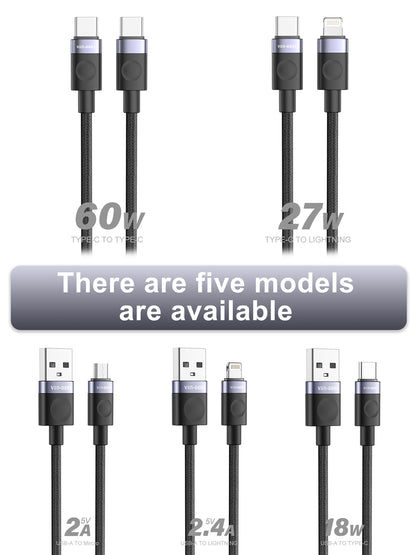 VD-DCM02-3M Toptan fiyatlı USB-A - Lightning bağlantı kablosu, 3 metre, 5V/2.4A, Lightning cihazlar için.