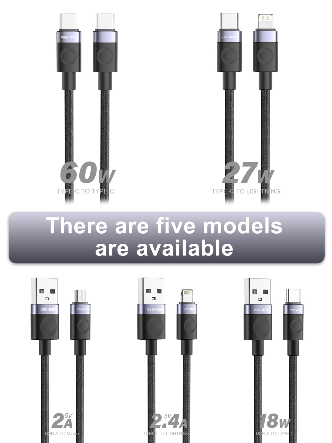 VD-DCM02-2M Toptan fiyatlı USB-A - Lightning bağlantı kablosu, 2 metre, 5V/2.4A, Lightning cihazlar için.