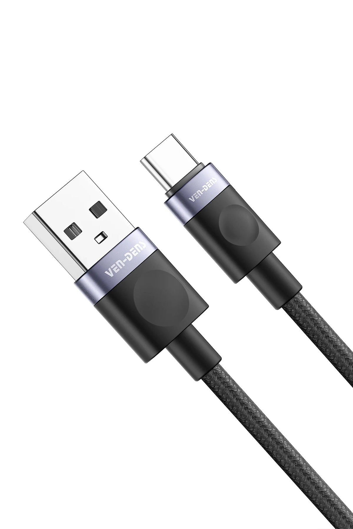 Vendens VD-DCM03 USB-A'dan USB-C'ye Örgülü 18W Type C Şarj Kablosu 1m, 2m, 3m