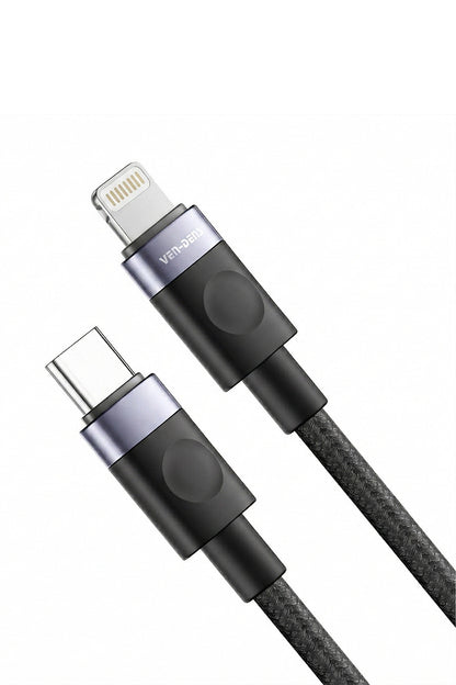 Vendens VD-DCM04 27W iPhone Uyumlu Lightning Hızlı Şarj ve Veri Kablosu