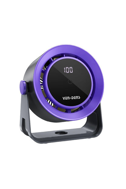 Vendens VD-FAN006 1800mAh Masaüstü Fan, Type-C Şarjlı, Fırçasız Motor, 8-10 Saat Kullanım
